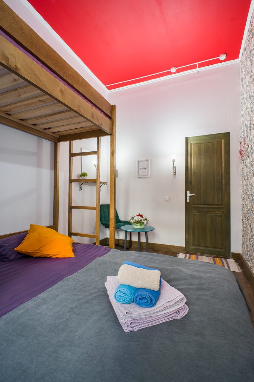 Семейный (Трехместный номер. 1 двуспальная и 1 односпальная кровати), Гостевой дом Лидваль