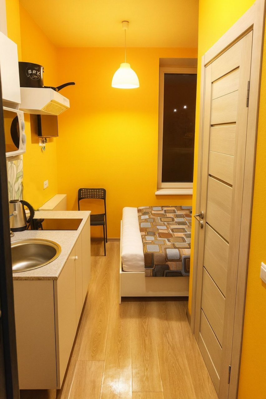 Двухместный (Бачуринская 13-2), Уютная студия в ЖК Новая Звезда