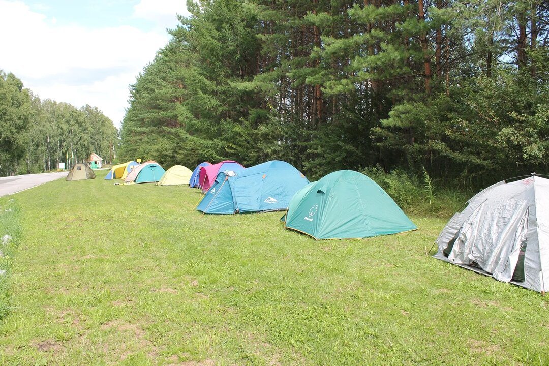 Место для палатки (Палаточные места) базы отдыха Стрелинка, Новосибирск