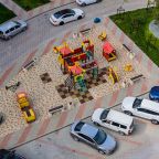 Детская площадка, Апартаменты Светлая студия с балконом от LetoApart