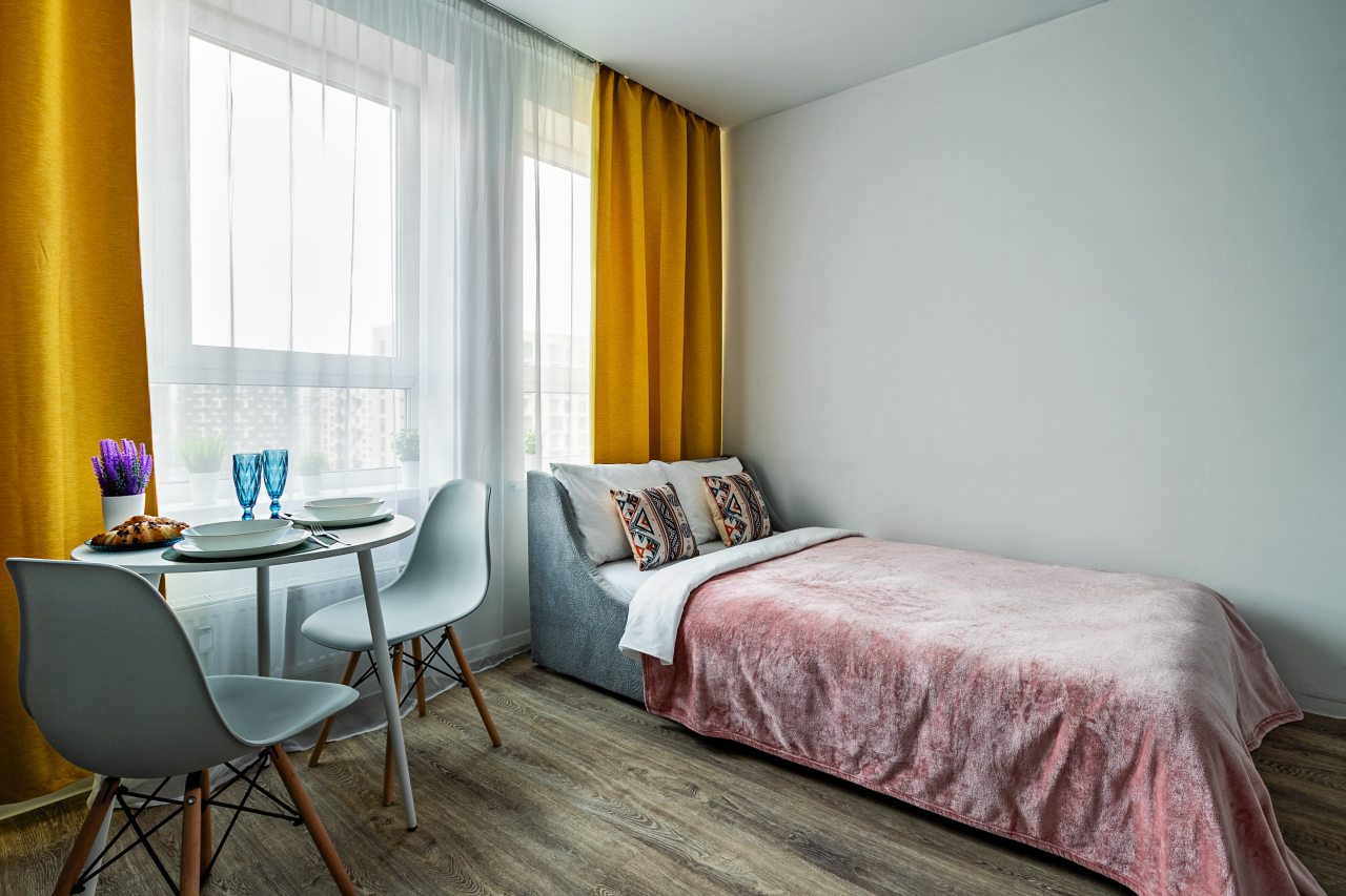 Апартаменты (Просторная улица, дом 15. Студия для 2 гостей), Апартаменты MaxRealty24 Просторная 14