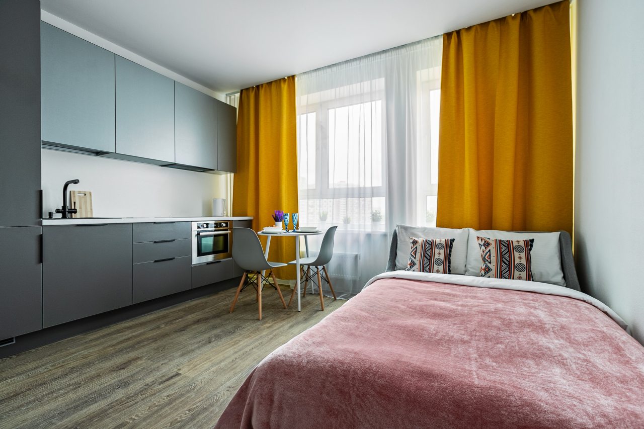 Апартаменты (Просторная улица, дом 15. Студия для 2 гостей), Апартаменты MaxRealty24 Просторная 14