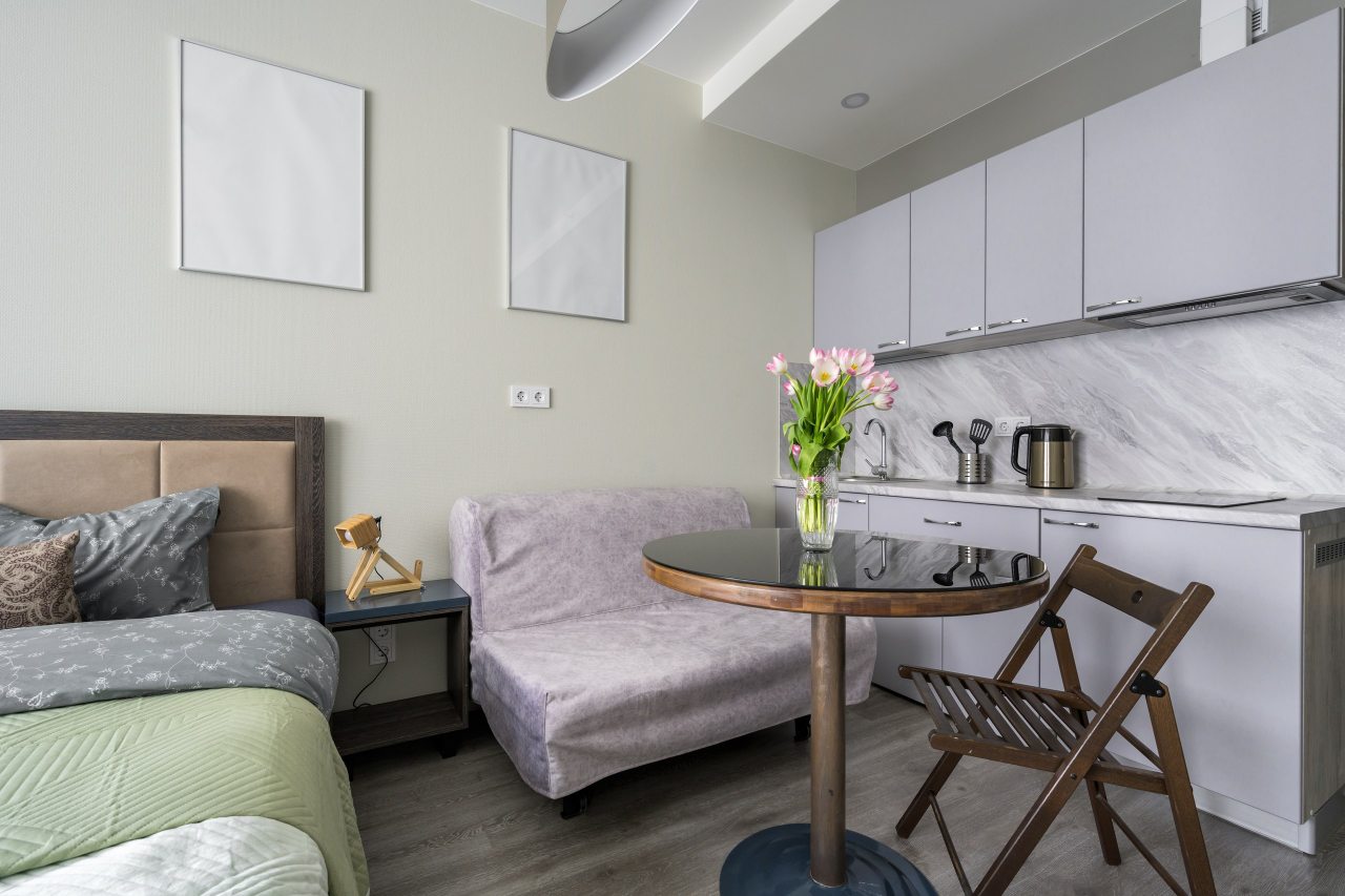 Мини-кухня, Апартаменты RentalSPb Студия In2it на Витебском