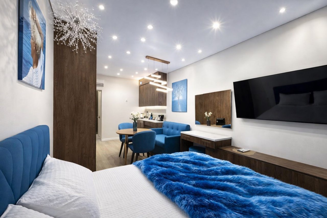 Студио (Дизайнерская студия LS LUX- FLY BLUE LIGHT), Апартаменты Стиль жизни
