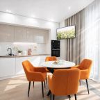 Делюкс (Дизайнерские  двухкомнатные апартаменты ORANGE с кухней и ванной комнатой с видом на море и горы), Апартаменты Стиль жизни