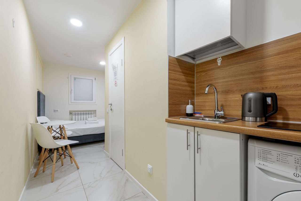 Апартаменты (Двухместные БЕЗ ОКНА №18), Апартаменты VEDA Aparts Лиговский 55