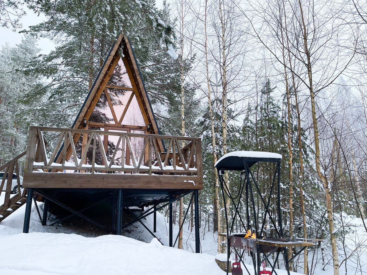 Дом (А-Фрейм Лесной орех), База отдыха ALDI-Karelia