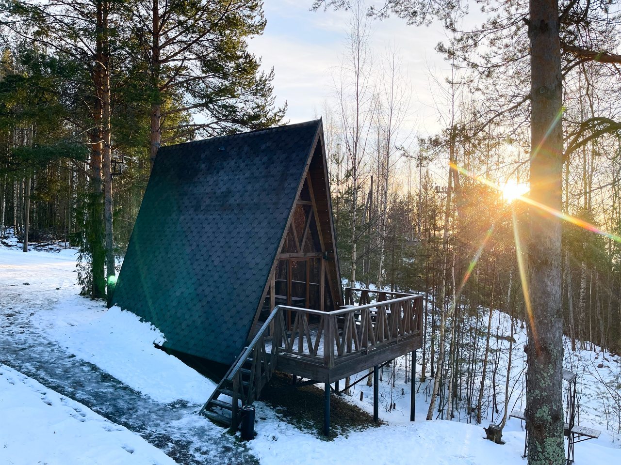 Дом (А-Фрейм Лесной орех), База отдыха ALDI-Karelia