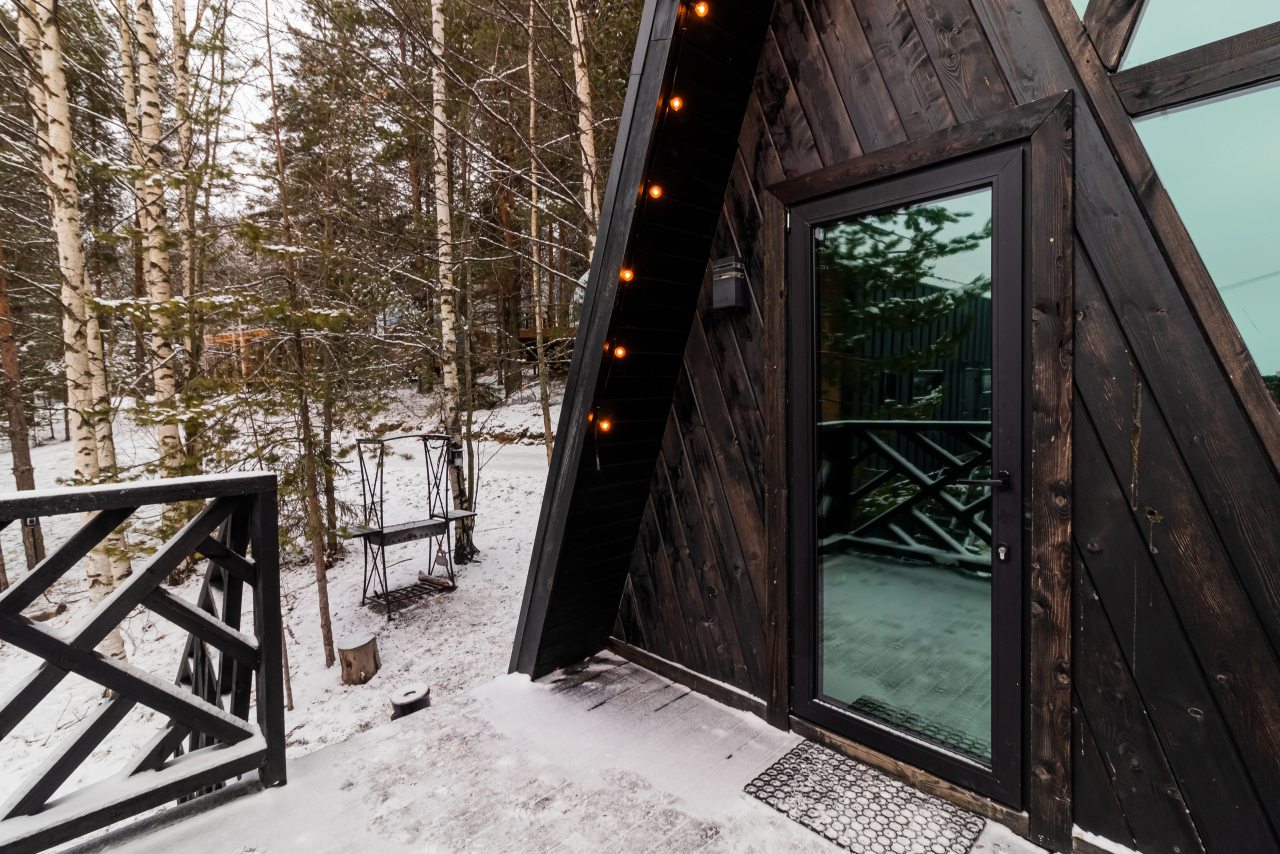 Дом (А-Фрейм Черное-белое), База отдыха ALDI-Karelia