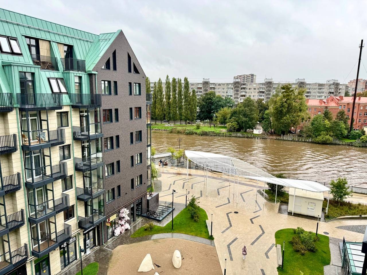 Квартира (Евродвушка с видом на реку), Дизайнерские апартаменты у реки