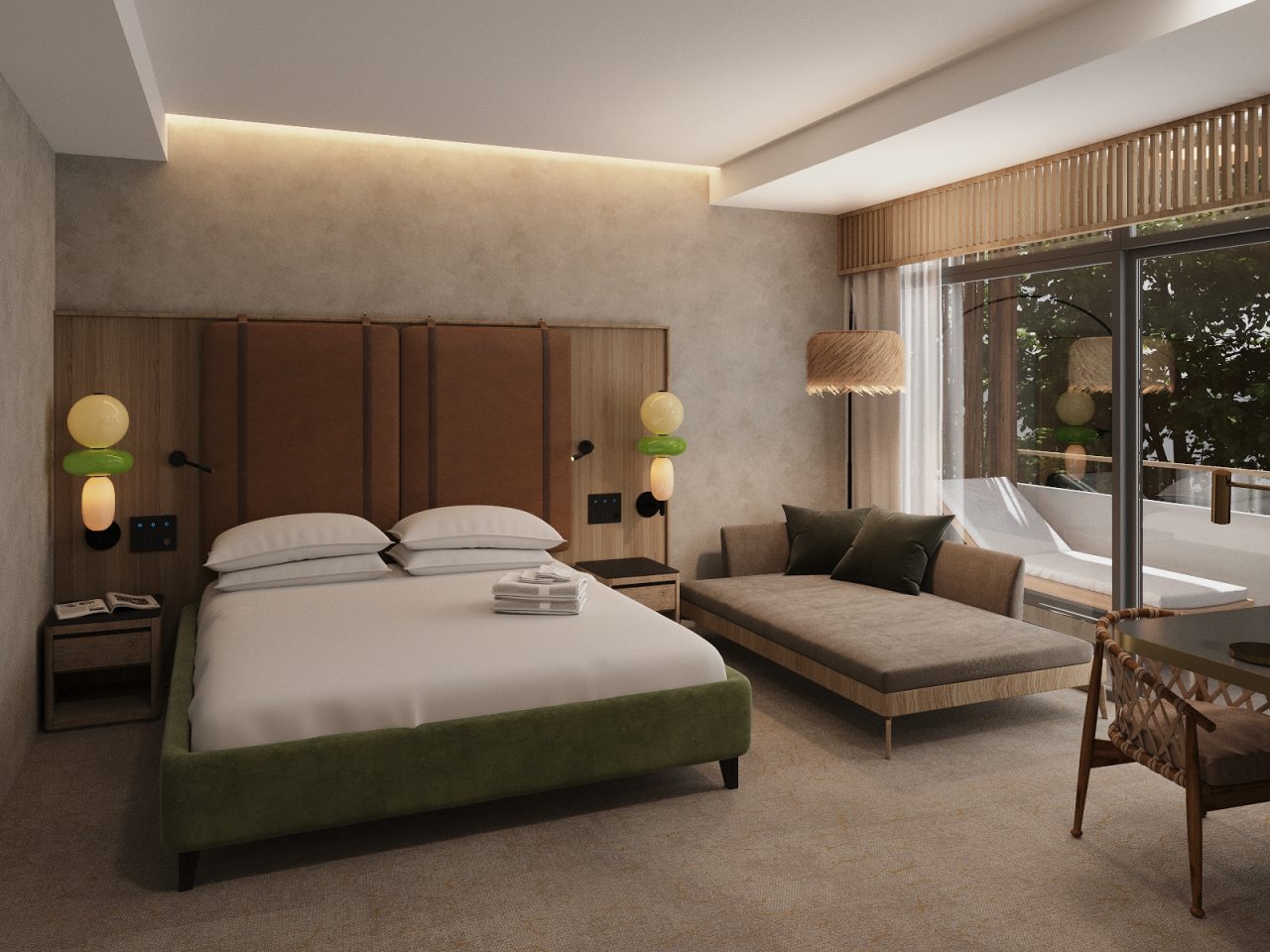 Полулюкс (Premium Room with balcony) отеля FЮNF Luxury Resort & SPA Anapa Miracleon 5*, Анапа