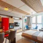 Студио (Апартаменты RentPlaza с красивым видом на волгу), Апартаменты RentPlaza Ново-Садовая 201Б