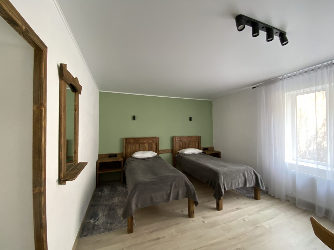 Двухместный (Двухместный с раздельными кроватями) гостевого дома Green corner, Терскол