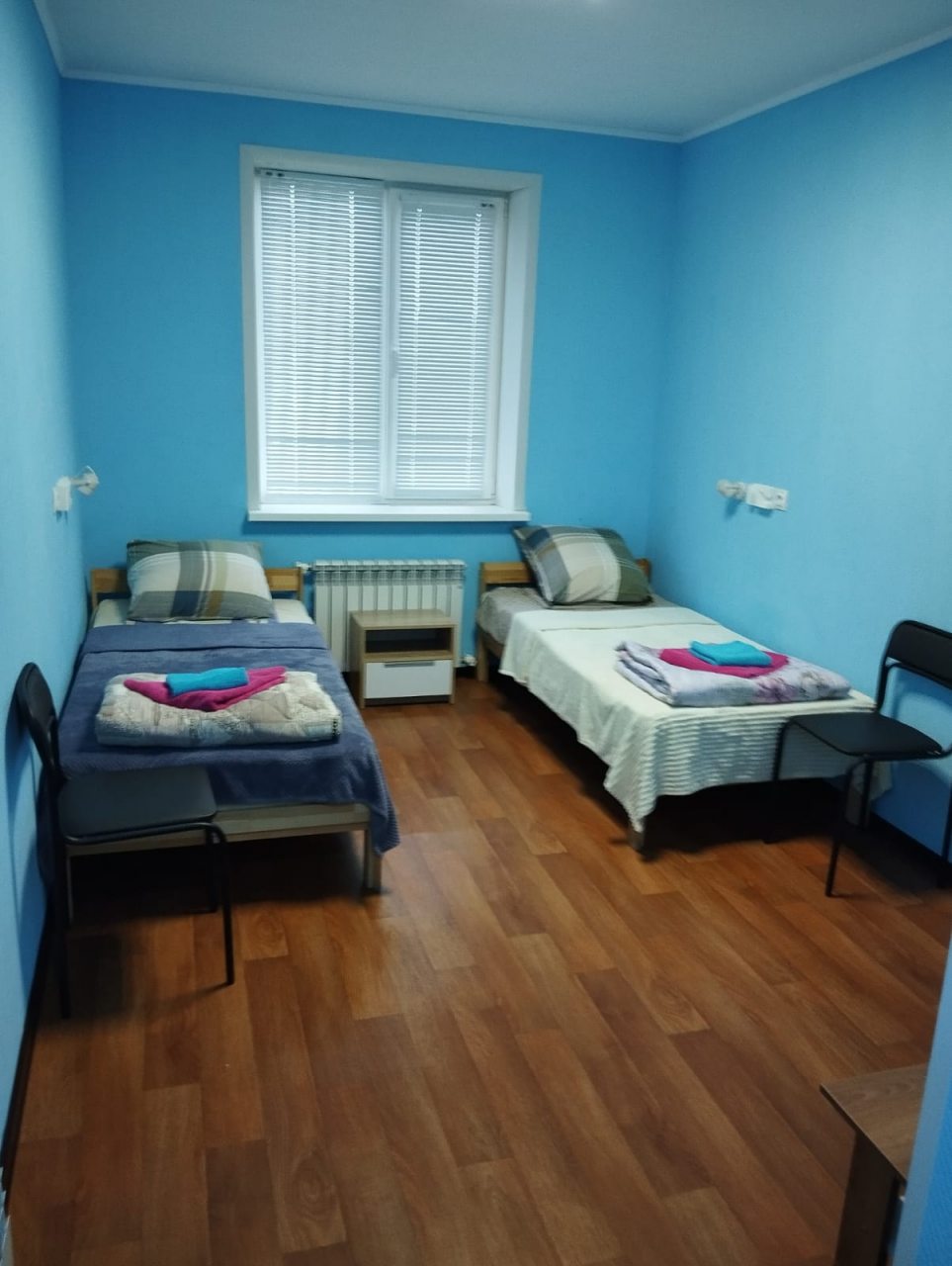 Двухместный (Двухместный номер с двумя отдельными кроватями) мотеля Тихий уголок, Шарья