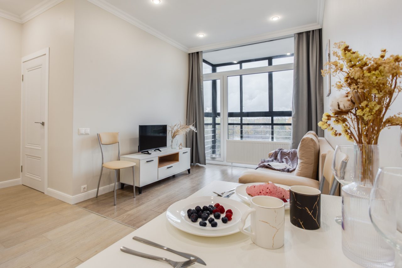 Апартаменты (Квартира  1-к., 45 м², 3/12 эт.), Апартаменты Роскошные 1-к апартаменты (евродвушка)