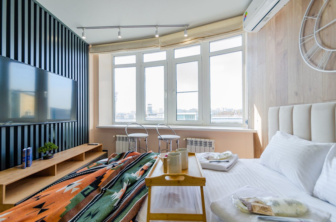 Квартира (Дизайнерская 1 комнатная), Апартаменты На Волге