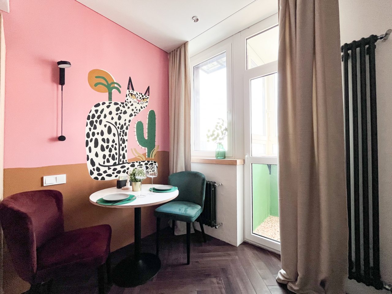 Апартаменты (Очаровательная студия с лоджией), Апартаменты Добрые квартиры на Соколова 68