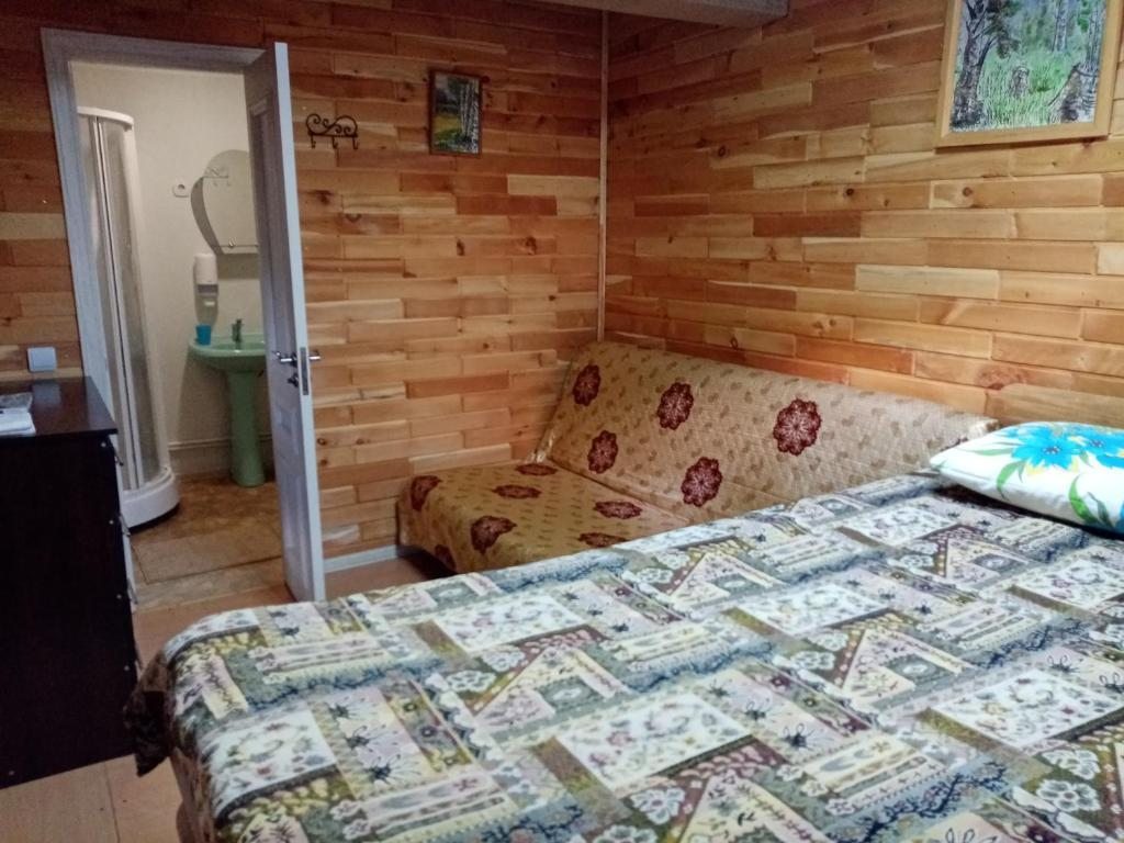 Двухместный (Большой двухместный номер с 1 кроватью) кемпинга Центр активного отдыха Колобок, Усть-Кокса