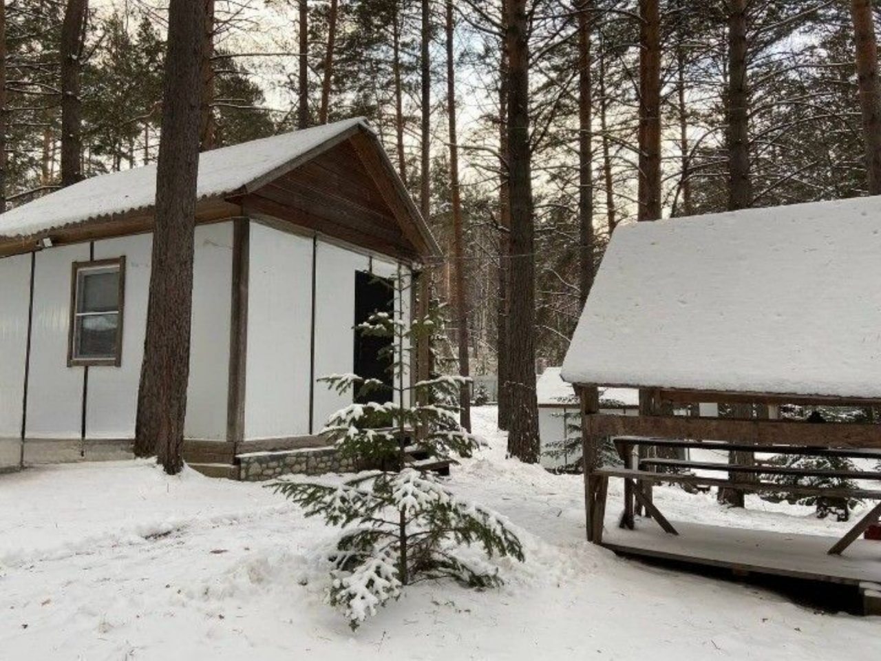 Двухместный (Дом с камином и беседкой), База отдыха Дух Тайги