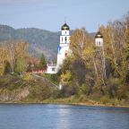 Купание на реке Мана, База отдыха Дух Тайги