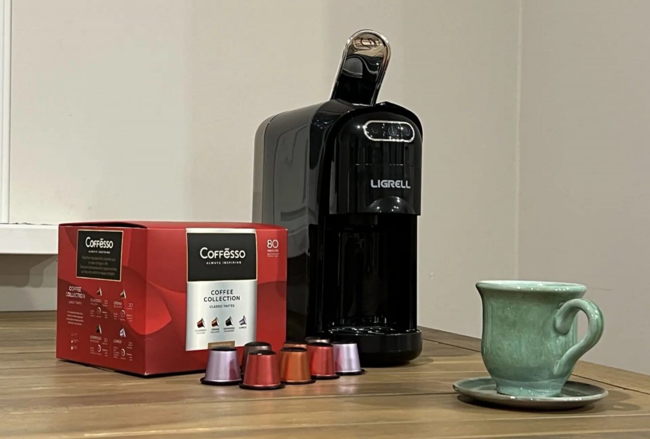 Кофемашина (капсульная), Кофе  Coffesso (100% арабика)