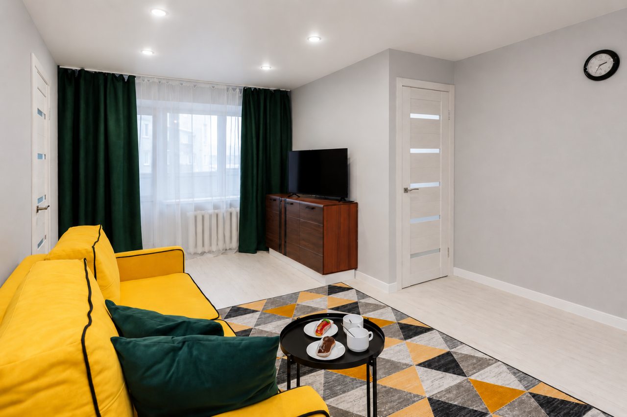 Четырехместный (Стильная 2-комнатная квартира у Верхнего озера), Malkova Apartments на Черняховского