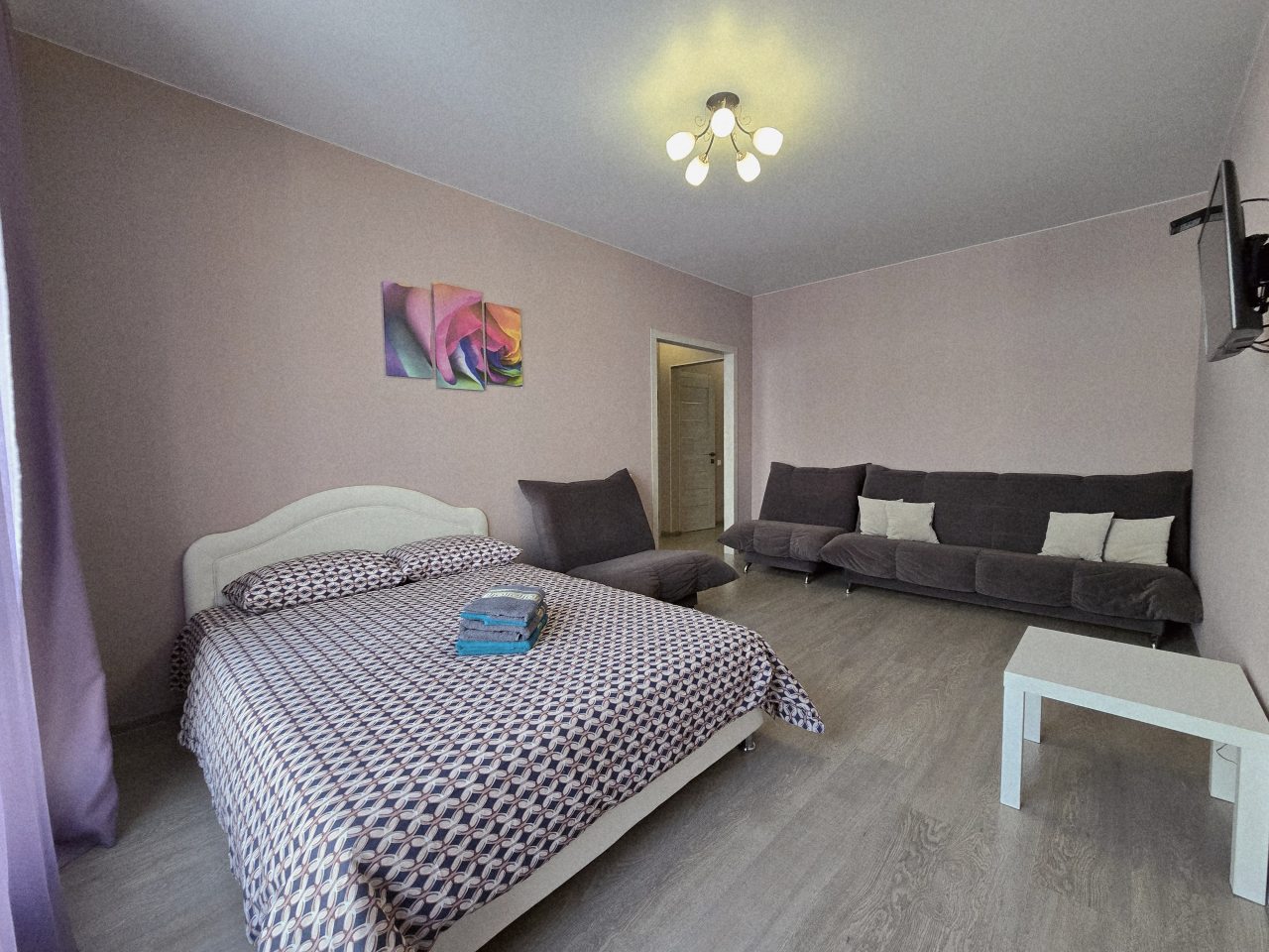 Двухместный (КемКомфорт на 15 этаже (п)), Апартаменты На пр-те Московском 2б