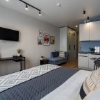 Студио (на двоих, 9 этаж), Апартаменты RentalSPb Кировский Авенир