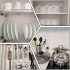 Вся необходимая посуда для принятия и приготовления пищи