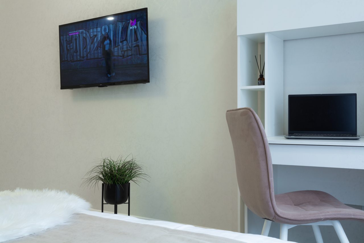 Люкс (Апартаменты Атмосфера - Бизнес класс в центре с Wi-Fi 5G, Smart-TV и кондиционером.), Апартаменты Атмосфера - Дизайнерская квартира в центре Липецка