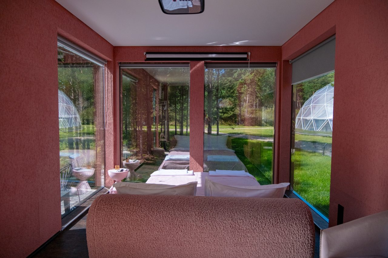 Двухместный (Зеркальный Пинк), Загородный отель Lucky Glamping