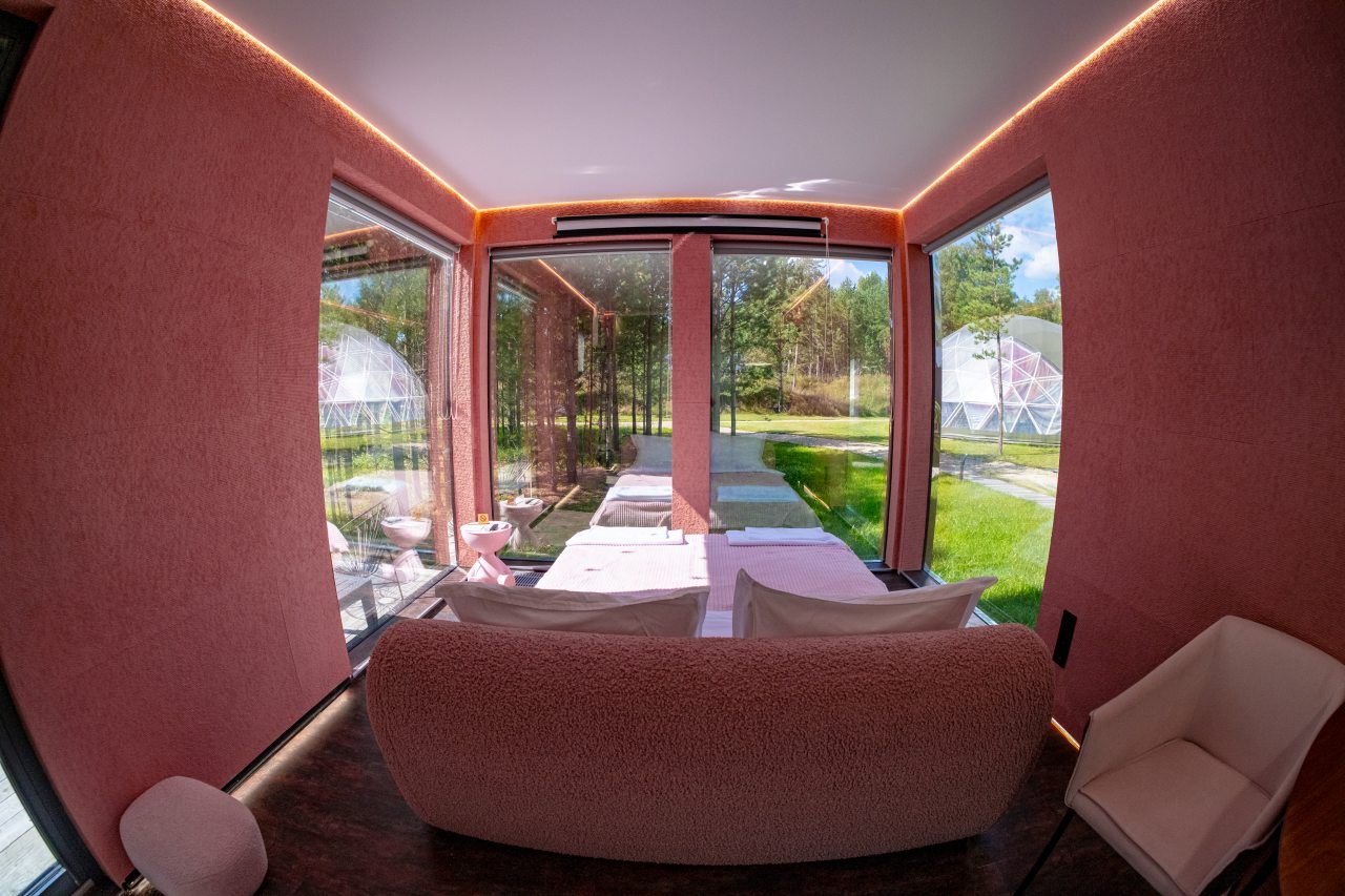 Двухместный (Зеркальный Пинк), Загородный отель Lucky Glamping