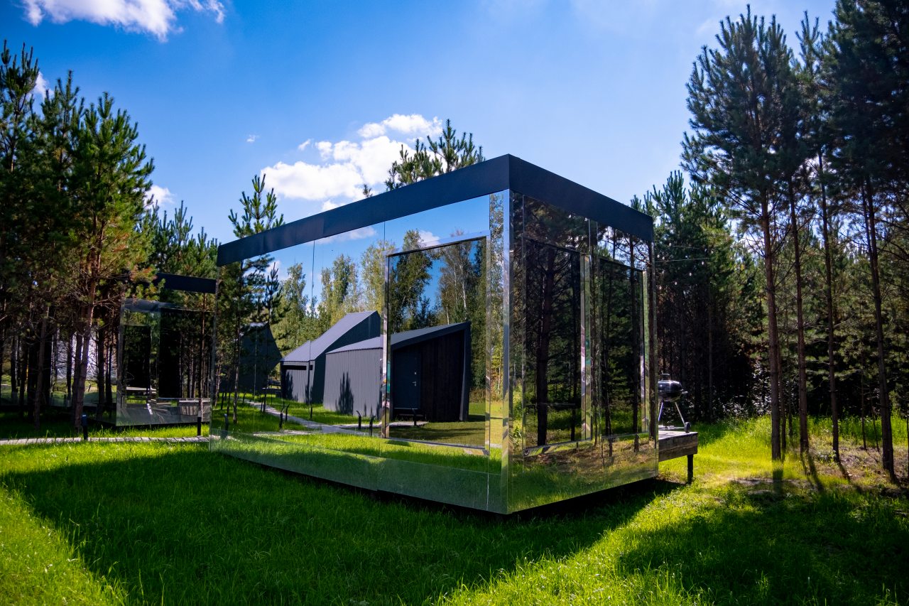 Двухместный (Зеркальный Пинк), Загородный отель Lucky Glamping