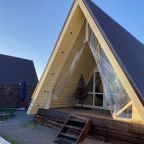 Дом (Дом в стиле A-frame на берегу реки  с чаном(коричневый 2)), Загородный клуб По щучьему Велению