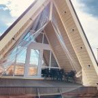 Дом (Дом в стиле A-frame на берегу реки  с чаном(коричневый 2)), Загородный клуб По щучьему Велению