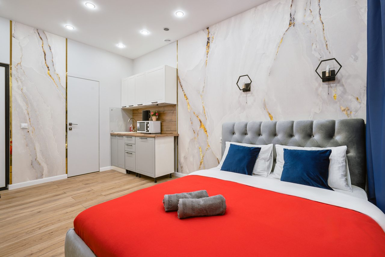 Апартаменты (Волоколамское шоссе 71/22к1. Однокомнатные для 2 гостей), Апартаменты MaxRealty24 Москва Волоколамское шоссе д 71/22к3