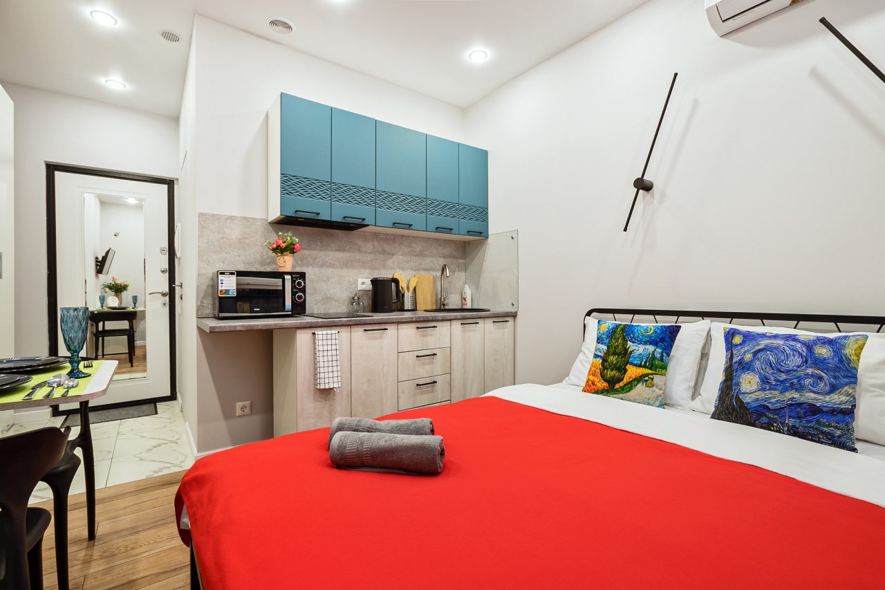 Апартаменты (Волоколамское шоссе, 71/22к1. Студия для 2 гостей), Апартаменты MaxRealty24 Москва Волоколамское шоссе д 71/22к3