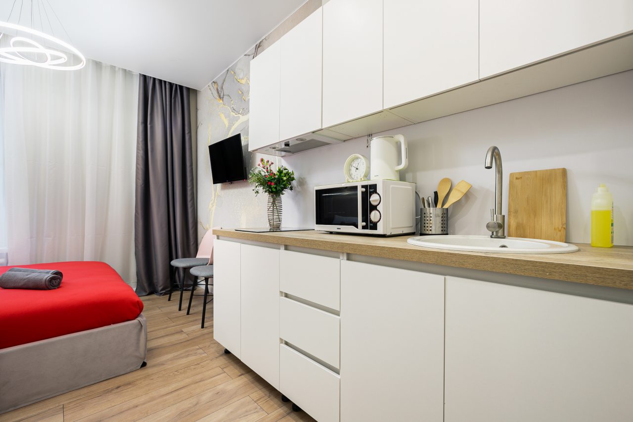 Апартаменты (Волоколамское шоссе 71/22 к 1. Студия для 2 гостей), Апартаменты MaxRealty24 Москва Волоколамское шоссе д 71/22к3