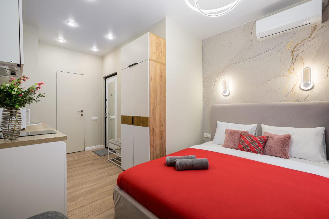 Апартаменты (Волоколамское шоссе 71/22 к 1. Студия для 2 гостей), Апартаменты MaxRealty24 Москва Волоколамское шоссе д 71/22к3