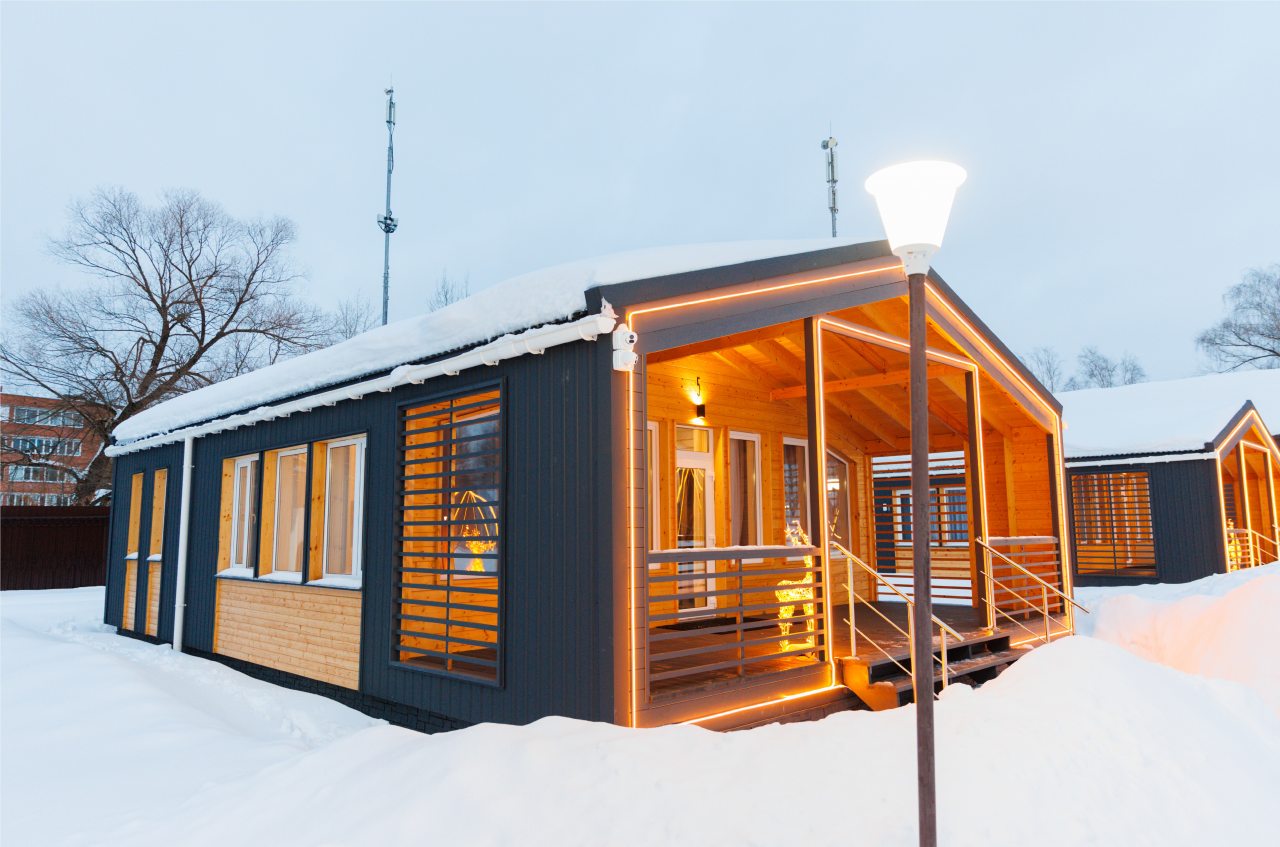 Коттедж (Модуль-дом (6) с сауной), Отель Атлант Вилладж