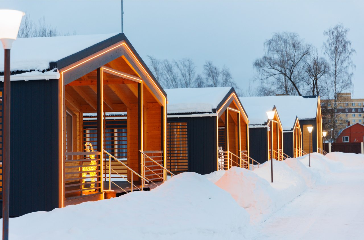 Коттедж (Модуль-дом (6) с сауной), Отель Атлант Вилладж