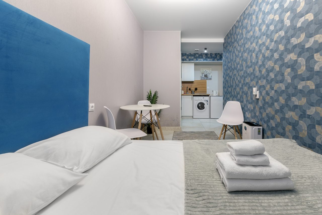 Апартаменты (LUX с двухспальной кроватью (№5)), Апартаменты VEDA Aparts Обводный 132