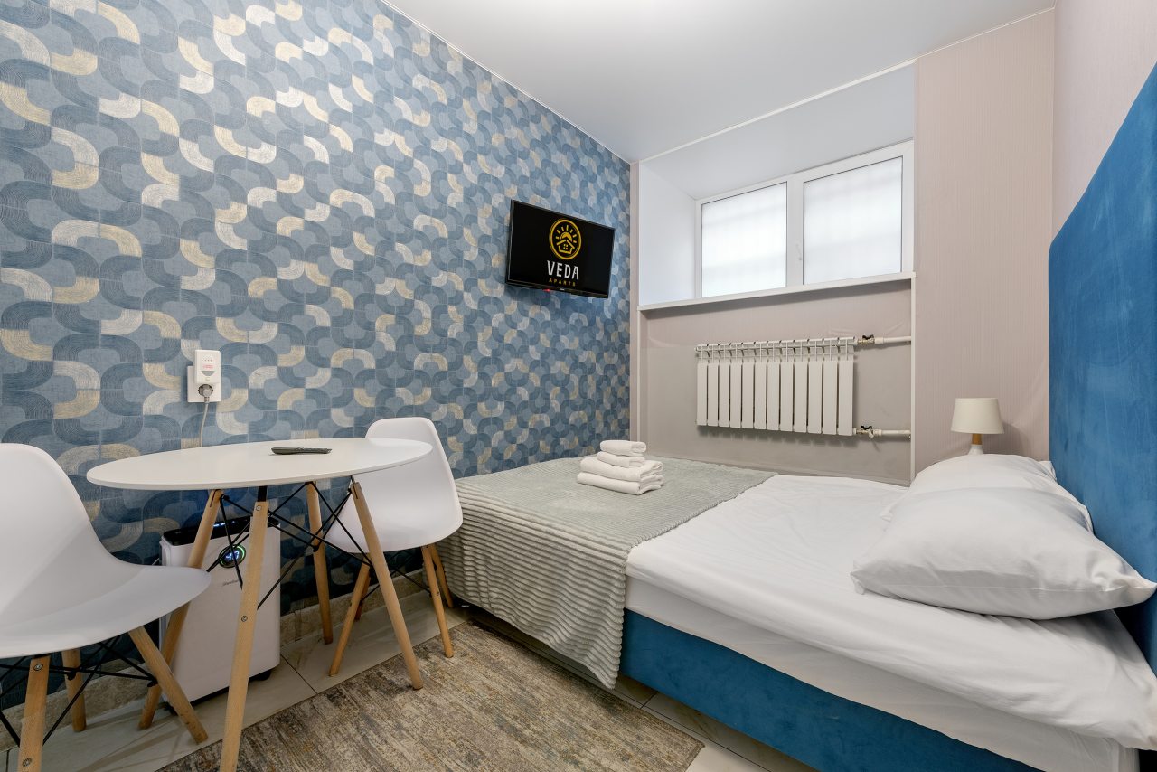 Апартаменты (LUX с двухспальной кроватью (№5)), Апартаменты VEDA Aparts Обводный 132