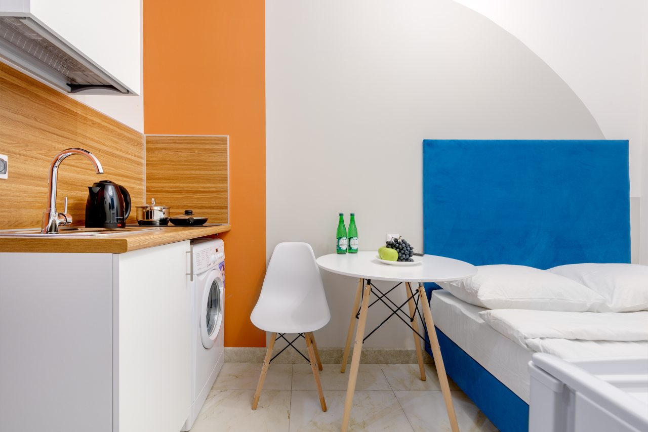 Апартаменты (С двухспальной кроватью (10)), Апартаменты VEDA Aparts Обводный 132