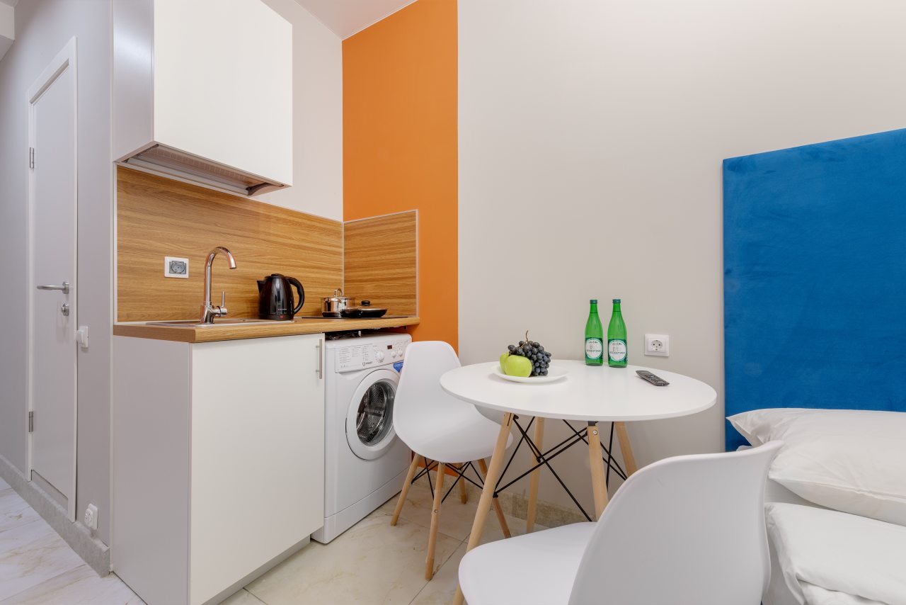 Апартаменты (С двухспальной кроватью (10)), Апартаменты VEDA Aparts Обводный 132