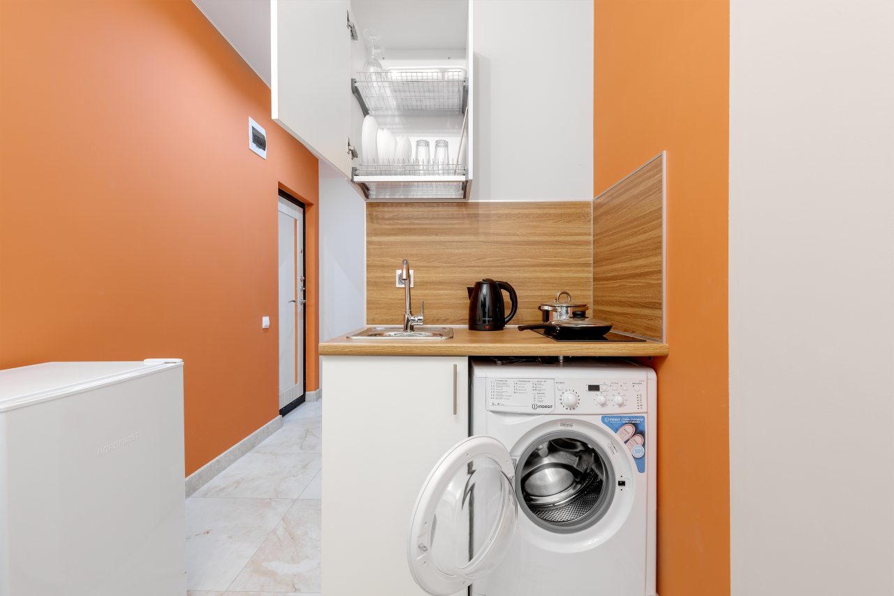 Апартаменты (С двухспальной кроватью (2)), Апартаменты VEDA Aparts Обводный 132