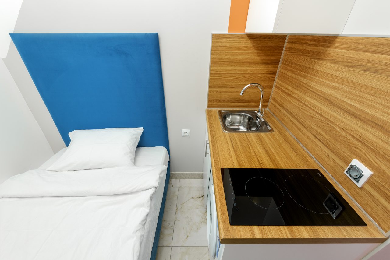 Апартаменты (С двухспальной кроватью (3)), Апартаменты VEDA Aparts Обводный 132