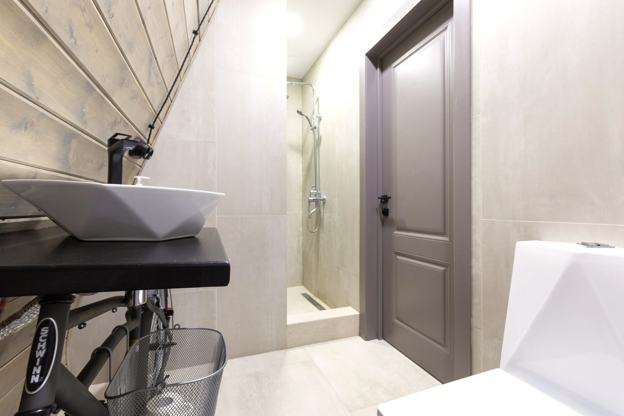 Коттедж (A-Frame №7 (с купелью и баней)), База отдыха Les Holidays