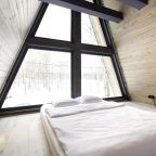 Коттедж (A-Frame №7 (с купелью и баней)), База отдыха Les Holidays