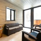 Коттедж (A-Frame №7 (с купелью и баней)), База отдыха Les Holidays